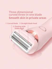 Electric Razors Shaver For Women, 2-IN-1 Women Electric Razor For Leg Arm Face Pubic Area, Cordless Bikini Trimmer Hair Removal For Women With Detachable Head, Painless,Wet & Dry ,Portable Battery-Operated Electric Shaver Epilator & Eyebrow Trimmer For Women - Miniature Facial Hair Removal Device For Face And Body Portable Hair Trimmer Electric Epilator Eyebrow Shaping Tool, Mini Facial Hair Remover, Face Shaver For Women