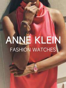 Anne Klein Gold Watches For Women With Gold-Tone Hands And Roman Numerals,Women's Bracelet Watch,AK/2158BHGB
