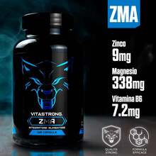 Vitastrong ZMA High Dose Supplement – Zinc, Magnesium Citrate And Vitamin B6, 120 Capsules For Energy Metabolism And Reduction Of Tiredness And Fatigue - 其他 - 查看 4