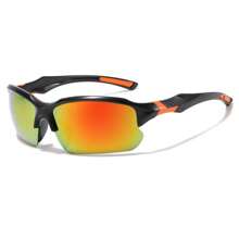 1pc/2pcs/3pcs Men's Sporty Half-Frame Polarized Mirrored Glasses, Classic Fashion Style Suitable For Costume, Hiking, Trekking, Cycling, Windproof Eyewear, Recommended As Gifts