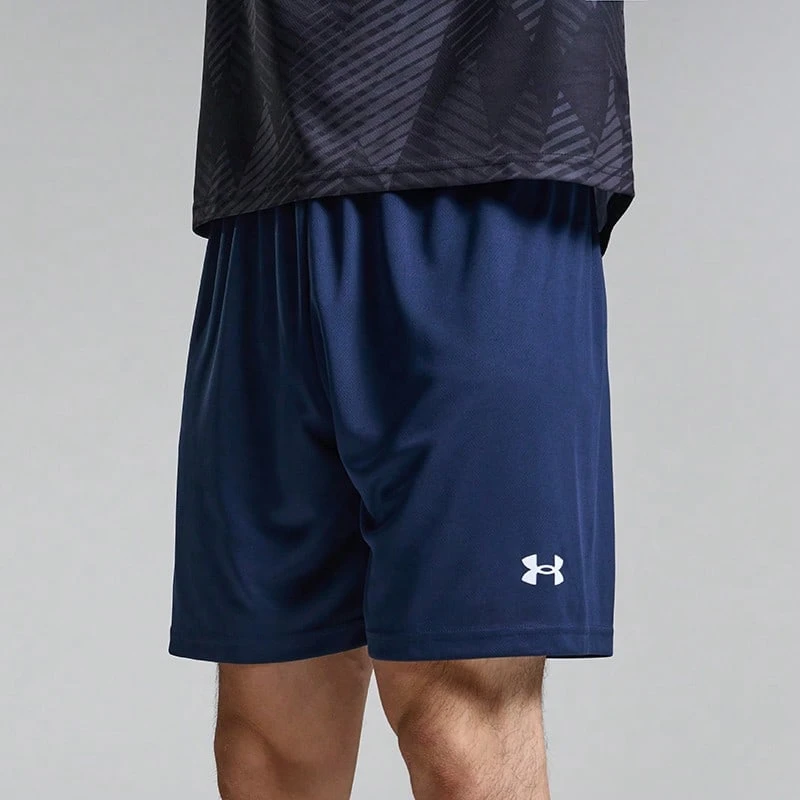 Under Armour 2026 夏季新款男女通用足球训练运动健身透气短裤 - 藏蓝色 - 查看 1