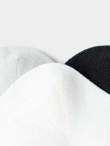 Balabala Children's Socks Summer Mesh Kids' Ankle Socks Boys Girls Elastic Pack Of Three - White Grey Tone - View 4