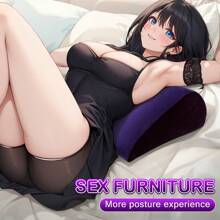 1 pieza Mueble de cama para amantes, Almohada inflable para juegos sexuales (con bomba), Juguetes sexuales, Productos SM para sexo, Juegos sexuales, Herramientas sexuales multifuncionales, Rampa triangular para cama como herramienta para el orgasmo