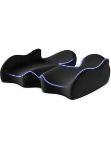 Seat Cushion, Memory Foam Cushion For Office Chair, X Large Desk Chair Cushions, Pad Pillow Seat Cushion For Tailbone Pain Relief & Pressure Relief Sciatica For Long Sitting - Black - View 1