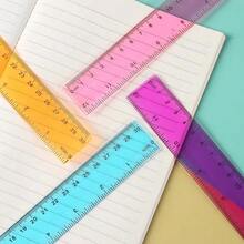 8 件/套 30 厘米薄塑料尺，多色，OPP 袋包装，适合学生、学校用品、办公室和家庭使用，学校用品，返校 - 彩色 - 查看 3