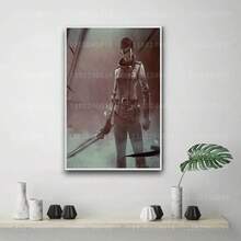 1 件《羞辱》游戏 X 帆布海报动作冒险艺术印刷品，适用于房间咖啡厅墙壁装饰，理想礼物可选框架 - 彩色 - 查看 25