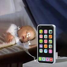 1 件儿童逼真 Apple 音乐手机，多模式触摸屏婴儿益智玩具，男孩和女孩生日礼物 - 彩色 - 查看 7