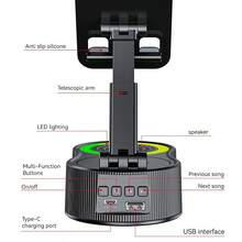 Wireless Induction Audio Bluetooth Speaker 5-In-1 Phone Holder, 2025 New Induction Speaker, 4000mAh Rechargeable Speaker With Colorful Ambient Light Foldable For Tablet Phone Android - Bluetooth Version White - View 5