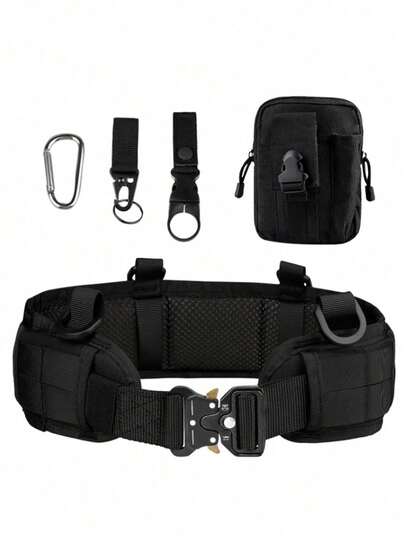 6pcs/Set 2025 New Arrivals Military Camouflage Waist Belt Set, Multi-Function Quick Release Nylon "Snake" Style Belt, Handcrafted With Minor Variations Summer, School Fall, Autumn, Halloween Autumn-Winter Accessories,Suitable For Teens, Youth,Men,Casual, Outdoor, Athletic, Vacation, Graduation Gifts, Birthday, Daily Wear