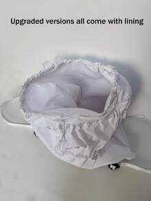 日式时尚抽绳背包女，韩版休闲束带背包，大容量轻便尼龙防水背包，便携式户外运动背包