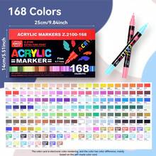 36 Colors - 168 Colors Acrylic Markers, Waterproof And Sun-Resistant Multifunctional Painting Pens, Non-Transparent And Stackable Art Special Painting Markers, Student-Use Art Supplies DIY Color Painting Pens, Ceramic Mug Coloring, Must-Have Gifts For The School Season