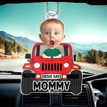 Regalos del Día del Padre, Adorno personalizado con foto de coche para papá, Colgador de coche para papá, Decoración de coche, Regalo para papá, Adorno de conducir, Regalos para papá - Multicolor - Ver 7