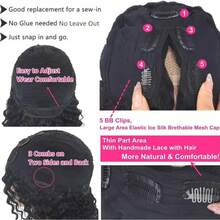 V Part Human Hair Wigs Afro Curly Minimal/No Leave Out Upgrade U Part Wig For  Women V Shape Kinky Curly Thin Part Glueless Clip In Half Wig 180% Density Natural Color