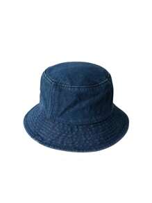 Raw Hem Bucket Hat Letter Label Basin Hats Stylish Versatile Lightweight Fisherman Hats(NA&AN Random Letters) -1