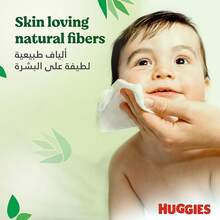 Baby Wipes Natural Care With Aloe Vera Huggies Wipes 56 Pc Kids