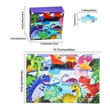 100pcs Animal Theme Jigsaw Puzzle, Educational Learning Puzzle Game, Preschool Toy, Birthday & Christmas Gift