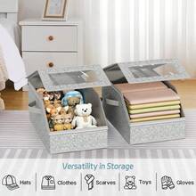 2 PCS Stackable Hat Storage For Baseball Caps, Holds Up To 24 Caps Hat Organizer For Closet, Sturdy Snapback Boxes For Men With Cardboard - Xám - Xem 8