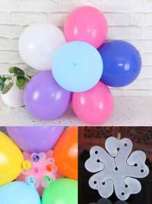 10/5pcs Flower Pattern Balloon Clips, Balloon Plum Blossom Clip, Flat Ring Buckle, Wedding Room Decoration, Party, Birthday, Holiday Supplies Decoration Styling Buckle Clip, Balloon Accessories,Party Gadgets, Balloon Picture Assembling Tools