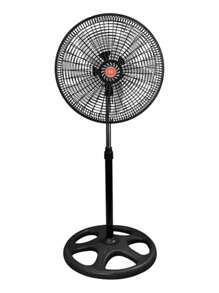 Ventilador De Pedestal | 18 Pulgadas | 70 W | 3 Velocidades | 5 Aspas Aerodinamicas | Amplia Oscilacion |plateado|