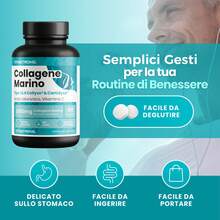 Vitastrong Marine Collagen With Hyaluronic Acid And Vitamin C – Hydrolyzed Collagen Type 1 & 2 Collyss And Cartidyss, 180 High Quality Tablets - 其他 - 查看 7