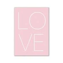 1pc/3PCS Minimalist Pink Aesthetic Room Decor Modern Wall Art Canvas Posters And Prints Wall Paintings Girl Bedroom Decoration Room Decor Frameless Modern Frame Modern