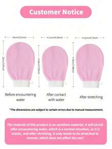 3 Pieces Deep Exfoliating Gloves For Smooth And Shiny Skin - Body Scrub For Bath And Shower - Cleanses Dry Dead Skin - Gentle Yet Effective Exfoliating Gloves, Korean Exfoliating Gloves, Visibly Remove Dead Skin, Great For Self-Tanning Or Keratosis Pilaris, Made Of 100% Viscose, Comes With Body Scrub, Bag, Storage Box, Hair Clips