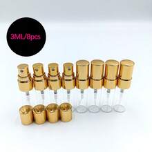 6 件/30 件/50 件 2ML/3ML/5ML/10ML 空玻璃喷雾瓶，可再填充迷你香水雾化器，带镀金喷雾器的便携式旅行样品瓶，男女通用化妆品容器，适合作为送给父母和朋友的礼物 - 彩色 - 查看 16