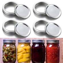10/20PCS Canning Lids Leak-Proof Split-Type Regular/Wide Mouth Mason Jar Lids Tinplate Jar Caps Storage Bands