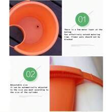 1PC Hanging Flower Pot Creative Basket Storage Gutter Downspout Flowerpot Indoor Useful Railing Hanging Planter Plastic Flower Pot