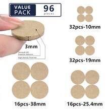 96/144/240 Stück Set rutschfeste Tisch- und Stuhlgleiter, verschleißfeste Pads für Zuhause, geräuschreduzierend, schützende Pads (Das Produkt hat eine rutschfeste Funktion nach dem Anbringen, vermeiden Sie zu starkes Ziehen des Hockers, um den Boden nicht zu beschädigen) - Verschiedenfarbig - Übersicht 17