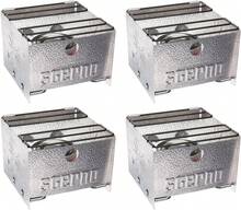 Sterno Foldable Portable Camping Stove - Easy-To-Assemble Outdoor Cooking Stove For Camping, Picnics, Tailgating &Amp; Emergencies - Silver - White - View 1