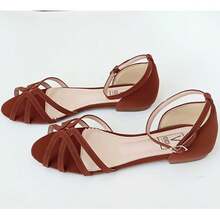 Women's Flat Sandal Ref: 708 - 駝色 - 查看 3