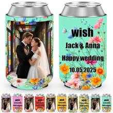 Adega personalizável com foto/texto personalizado, conjunto de abridor de garrafas, conjunto de porta-latas de cerveja, conjunto para Dia dos Pais, festa de aniversário, conjunto para despedida de solteiro, conjunto para casamento e festas de fim de ano.