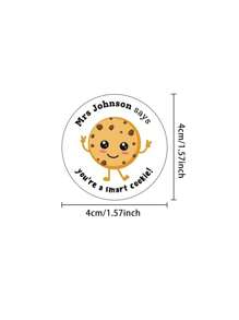 35/70pcs Personalized Teacher Reward Stickers, Custom Well Done Labels For Students, Great Job Teacher Stationery, Smart Cookie Super Star Bee Kids Product Size: 1.57x1.57 Inches,School Supplies,Back To School,School Supplies,Back To School,School Gift,For Office,For School,For Classroom,For Teacher Gifts,For University,For Colleague,For Dorm Rooms,For Teacher,For Boys And Girls,For Teenagers,Junior High School Students,Middle School Students,High School Senior High School Students,College Students,University Students,Freshman,Sophomore,Underclassmen