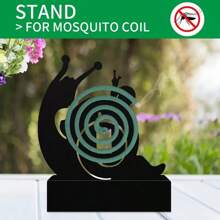 1 pièce Porte-bobine anti-moustique et brûleur d'encens en forme d'escargot - Design créatif en métal, convient pour la maison, le camping, le jardin, la méditation, le yoga et la décoration de spa - Utilisation intérieure/extérieure