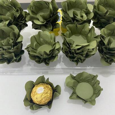 40 Forminhas Para Doces Finos Flor Casamento Aniversario Ultrafest Lulli modelo Style