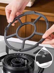 1pc-Cast Iron Gas Stove Bracket, Gas Stove Stove Top, Gas Stove Stand, Pot Support Stand, Stove Stand, Small Pot, Milk Pot, Clay Pot, Anti-Slip Stand,50 Piece Gas Stove Burner Cover, Disposable Aluminum Stove Burner Liner, 8.5-Inch Square Heat-Resistant Gas Stove Protector, Thick Stove Cover, Suitable For Gas Burners, Kitchen Tools, Kitchen Supplies, And Household Kitchen Items - Black - View 5