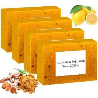 Kojic Turmeric Face Soap, Kojic Soap, Face Cleansing Soap, Turmeric Face And Body Soap, Kojic Face And Body Soap