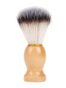 1pc Men's Shaving Brush, Synthetic Shaving Tool Shaving Brush With Hardwood Handle, Synthetic Travel Shaving Brush, Men's Shaving Brush, Paint Brush, Barber Shop Tool, Men's Shaving Cream Brush, Wet Shaving Brush, Facial Hair Brush, Shaving Brush