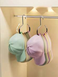 1/3/6pcs Cap Storage Organizer,Hat Organizer,Accessory Organizers,Hook, Hat Storage Artifact, Dormitory Wardrobe Hanging Duck Tongue Baseball Cap Suspender, Household Multifunctional Hook, Can Hang Ties, Underwear, Clothes - Multicolor - View 6