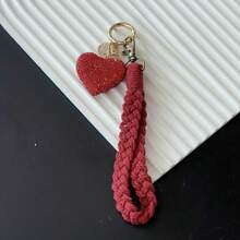 New Clay Rhinestone Pendant Bag Charms, Personalized Bow Cross Heart Lip Pattern Backpack Hanging Ornaments For Women