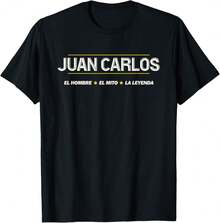 Juan Carlos - El Hombre El Mito La Leyenda | Nombre Ropa - T-Shirt]TR Gifts For Wife - 黑色 - 查看 1
