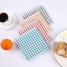New Oeleky 100% Cotton Kitchen Dish Cloths For Washing Dishes, 12x12 Inches Dish Rags, Absorbent Kitchen Cloths Pack Of 8, Quick Drying Cleaning Cloths - 藍綠色 12 英寸 x 12 英寸 - 查看 6