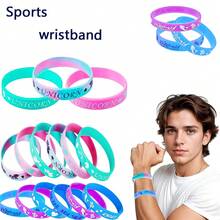 6pcs, 12pcs Multi-Color Silicone Sports Wristband, Inspired By Natural Elements, Integrated With The Mermaid Unicorn Design To Enhance Texture. Create Your Personalized Wristband, Outdoor Birthday Party, And Gaming Party. Theme Party Supplies Are Suitable As The Best Gifts To Give To Family, Loved Ones, Friends, Girlfriends, And Playmates, Showcasing Your Unique Charm - Multicolor - View 1