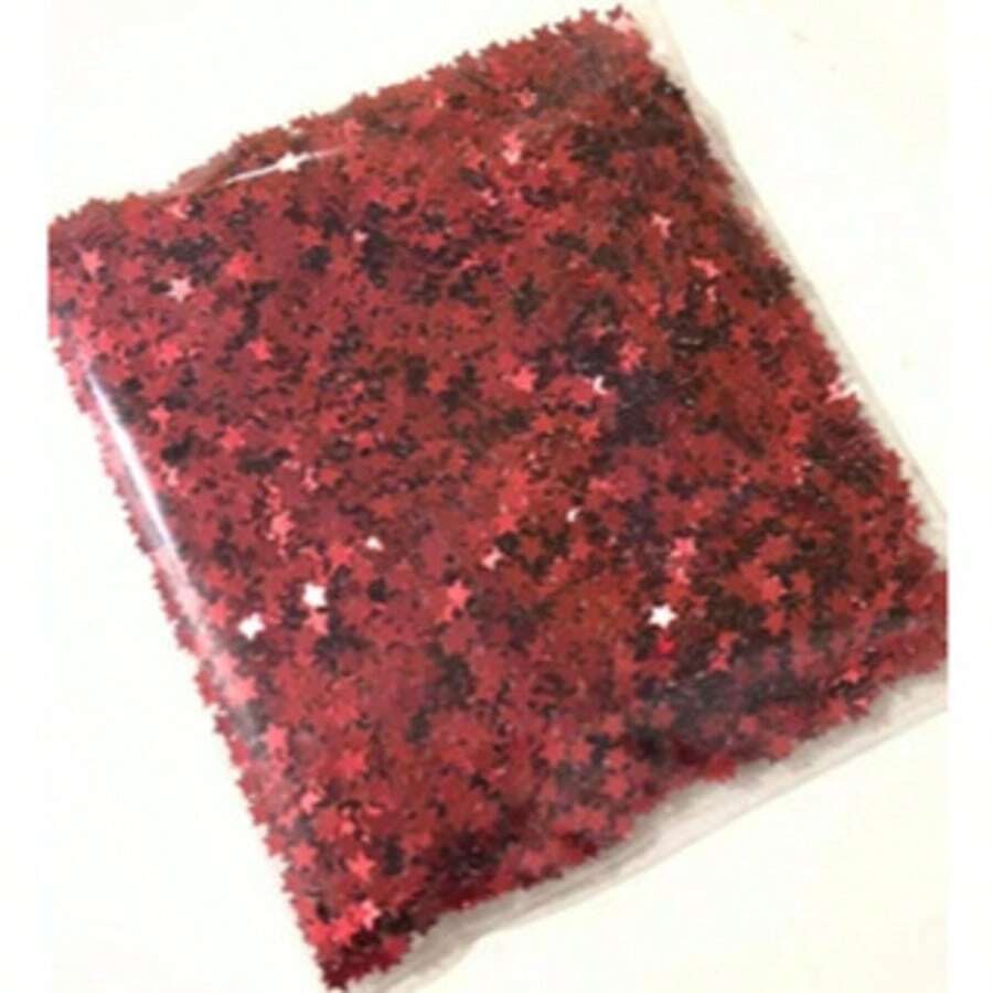 Mini Star Sequins - 03 Mm (PACK Of 20 Grams) - Rojo - Ver 1