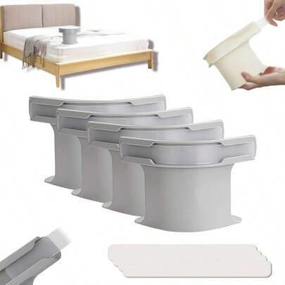 4 件套床单紧固件、床单夹/绑带，确保床单牢固紧固，重型床单角夹适合所有床垫尺寸