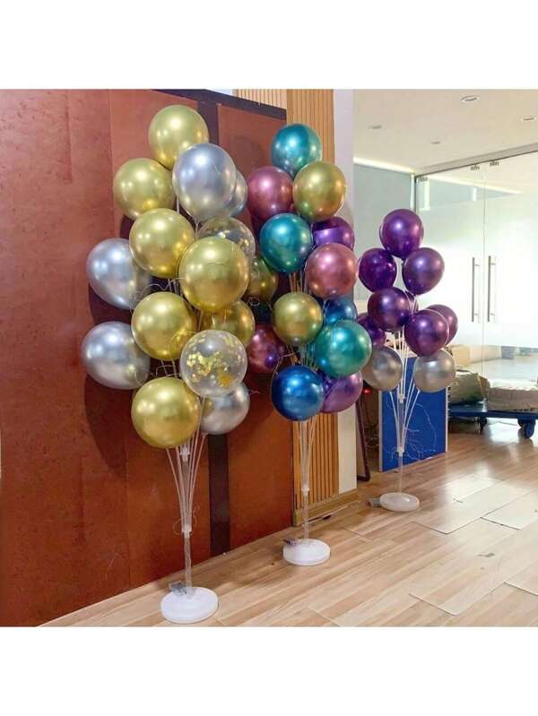 1 Set, Christmas Balloon Landing Bracket Display Stand, Balloon Column Stand Kit, Set Of 160cm/63in Height Adjustable Balloon, Birthday, Wedding, Ba By Shower, Graduation Party Decoration