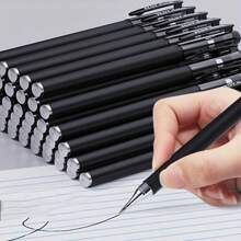 12/24 Stücke 0,5 mm schwarze Kugelschreiber für den Bürogebrauch, Unterschriftsstifte für den Geschäftsgebrauch, Kugelschreiber mit hochwertiger Tinte, geschmeidiges Schreiben, Gel-Kugelschreiber für das Büro/Prüfungen, Kugelschreiber als Schulbedarf, Schulanfang