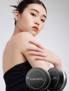 KATO-KATO Refresh Setting Powder - Oil Control, Long-Lasting, Non-Transferring, Translucent, Suitable For Self-Use, Gifting, Dates, Parties, Makeup For Beginners, Niche Product, Special Surprise, Different From Others, Gift For Friends, Girlfriend, Wedding Essentials, Wedding Guest, Bachelorette Party, Natural Makeup For School, Sweet Makeup, Blood-Colored Makeup, Date Makeup - Transparent Matte - View 4