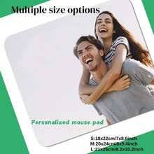 Customized Photo Mousepad, Personalized Desk Mat, Office Desk Accessory, Christmas & Graduation Gift, Back To School Gift, Gaming Mousepad, Multiple Sizes Available - Fashionable, Colorful, Cute, Minimalist, Kawaii, Unique Personalized Gift Suitable For Christmas, Valentine's Day, DIY Custom Birthday Gift - Multicolor - View 5